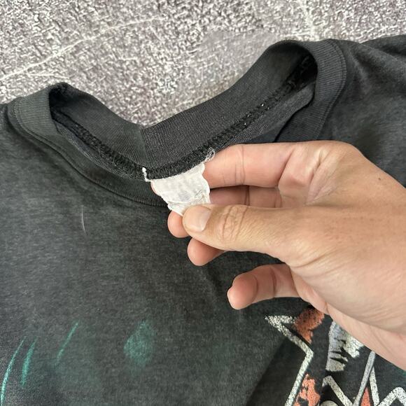 Men's Vintage 90's Che Guevara Black Mega Print Revolution T Shirt Tee Sz M Y2K - Picture 3 of 5